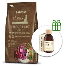 Fitmin Purity Senior & Light Rice Venison & Lamb 12 kg + Fitmin Purity lazacolaj GR&Aacute;TISZ