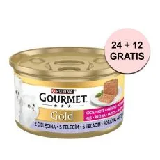 Gourmet GOLD Kitten konzerv - borj&uacute;h&uacute;s p&aacute;st&eacute;tom 85 g, 24+12 db GR&Aacute;TISZ