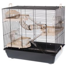 HOMER rágcsálóketrec - 58 x 38 x 55 cm Fekete