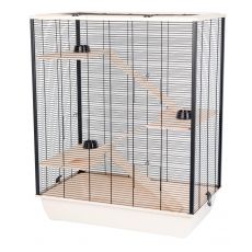 Rágcsálóketrec Diego + wood 78 x 48 x 97 cm BÉZS