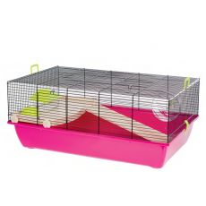 Rágcsálóketrec TOMMY + Műanyag 78 x 48 x 32cm RÓZSASZÍNŰ