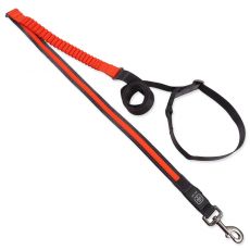 Dog Fantasy USB LED futópóráz kutyáknak, narancssárga, állítható hosszúság 180–250 cm