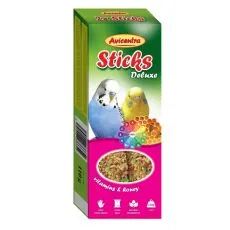 Avicentra Deluxe r&uacute;dak hull&aacute;mos papag&aacute;joknak - vitaminok &eacute;s m&eacute;z, 2 db