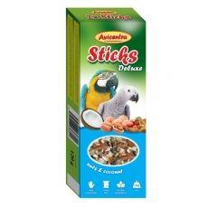 Avicentra Deluxe rúdak nagy papagájok számára - dió és kókusz, 2 db