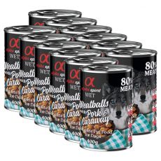 Alpha Spirit Meatballs - Sertéshús köménnyel 12 x 400 g