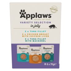 Applaws Variety Selection Tasak macskáknak, válogatás zselében 6 x 70 g