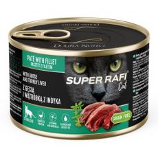 Super Rafi Cat Sterilised P&F Goose and Turkey liver 185 g