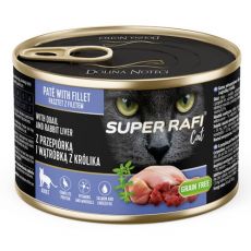 Super Rafi Cat Adult P&F Quail and Rabbit liver 185 g