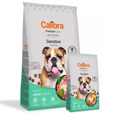 Calibra Dog Premium Line Sensitive 12 + 3 kg GR&Aacute;TISZ