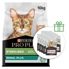 PRO PLAN CAT STERILISED RENAL PLUS Salmon 10 kg + 10 alutasak GR&Aacute;TISZ