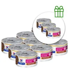 Hill's Prescription Diet GI Biome Stew em&eacute;szt&eacute;si t&aacute;mogat&aacute;s macsk&aacute;knak konzerv 82 g, 9+3 GR&Aacute;TISZ