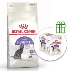 Royal Canin Sterilised 37 ivartalan&iacute;tott macsk&aacute;knak 10 kg + 12 alutasak GR&Aacute;TISZ