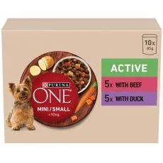 PURINA ONE MINI Dog Active Marhah&uacute;s &eacute;s kacsa l&eacute;ben 10 x 85 g