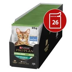 PRO PLAN Sterilised Maintenance tasakos macskaeledel ny&uacute;llal sz&oacute;szban 26 x 85 g