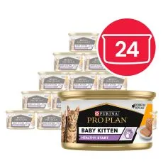 PRO PLAN Kitten Healthy Start p&aacute;st&eacute;tom kiscic&aacute;knak csirk&eacute;vel 24 x 85 g