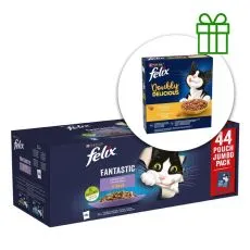 Fantastic zacsk&oacute;s eledel, &iacute;zletes v&aacute;logat&aacute;s kocsony&aacute;ban 44x85g + sz&aacute;razt&aacute;p INGYEN