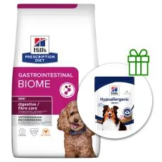 Hill's Prescription Diet Canine Gastrointestinal Biome Mini Chicken 6 kg + jutalomfalat GR&Aacute;TISZ