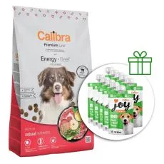 Calibra Dog Premium Line Energy Beef 12 kg + 10 x jutalomfalat GR&Aacute;TISZ