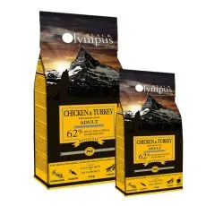 Black Olympus Adult Medium Chicken & Brown Rice 12 kg + 2 kg GR&Aacute;TISZ