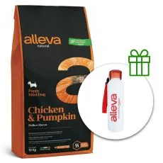 Alleva NATURAL dog chicken & pumpkin puppy mini 12 kg + termosz GR&Aacute;TISZ