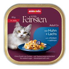 Animonda Vom Feinsten Adult - Csirke &eacute;s lazac zsel&eacute;ben 85 g