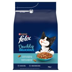 Felix Doubly Delicious macskat&aacute;p lazaccal, tengeri hallal 3 kg