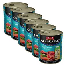 Animonda GranCarno Original Adult konzerv marha és lazac + spenót - 6 x 800g