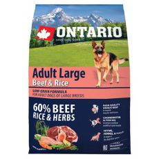 ONTARIO Adult Large Beef & Rice 2,25kg 