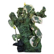 Akváriumi dekoráció2157 - Zöld szikla növényekkel
