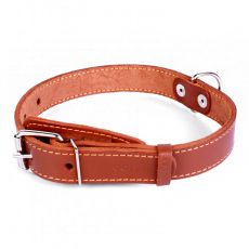 COLLAR bőr nyakörv kutyák számára, barna 38 - 50 cm, 25 mm