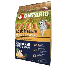 ONTARIO Adult Medium - chicken & potatoes 2,25kg