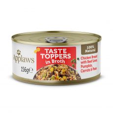 APPLAWS dog konzerv csirke, marhamáj és zöldség 156g