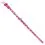 F&eacute;nyvisszaverő, bőr nyak&ouml;rv csillagokkal, r&oacute;zsasz&iacute;n 21 &ndash; 29 cm, 12 mm