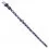 F&eacute;nyvisszaverő, bőr nyak&ouml;rv csillagokkal, lila 27 - 36cm, 15mm