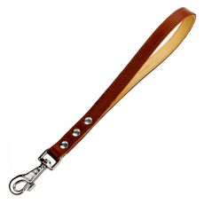 Bőrpóráz COLLAR kutyáknak, rövid - 40cm, 20mm, barna