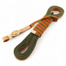 Nylon nyomkövető póráz Niggeloh, narancs-zöld 12 m