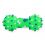 Kutyajáték - sípoló vinil súlyzó, zöld 10,5cm