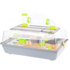 Rágcsálóketrec ALEX VILÁGOSSZÜRKE alagúttal