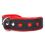 Neo fényvisszaverő nyakörv, fekete - piros 4 cm x 43 - 52 cm