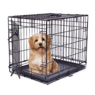 Dog Cage Black Lux ketrec, S - 61,5 x 42,5 x 50 cm