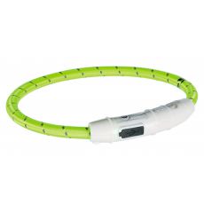 Világító LED nyakörv, zöld