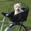 Kutyaszállító kosár kerékpárra ráccsal 35 × 49 × 55 cm