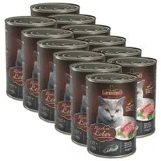 Konzerv macsk&aacute;knak Leonardo - M&aacute;jas 12 x 400g