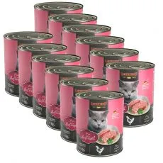 Konzerv macsk&aacute;knak Leonardo, baromfi 12 x 800 g