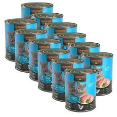 Konzerv kiscic&aacute;knak Leonardo Kitten 12 x 800 g