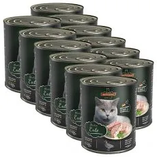 Konzerv macsk&aacute;knak Leonardo, kacsah&uacute;s 12 x 800 g