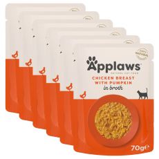 Applaws Tasakos macskaeledel csirkemell és sütőtök 6 x 70 g
