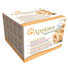 Applaws Cat Chicken Selection - konzerv cicáknak 12 x 70 g