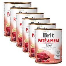 Brit Paté & Meat Beef konzerv 6 x 800 g