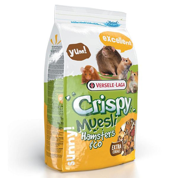 Versele Laga Crispy Muesli Hamsters & Co – rágcsálótáp, 1 kg